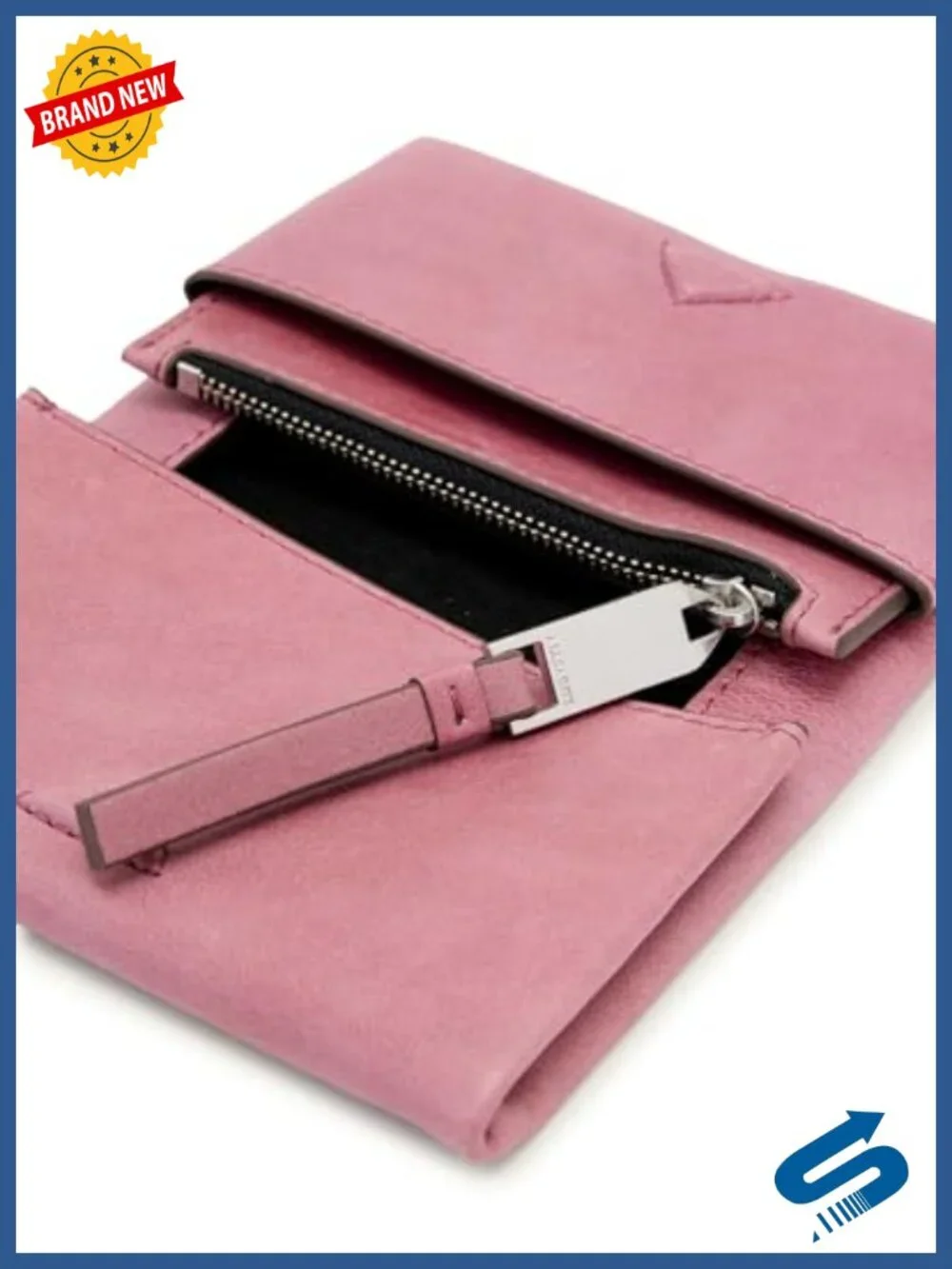 Leather Slim Wallet with Magnetic Closure